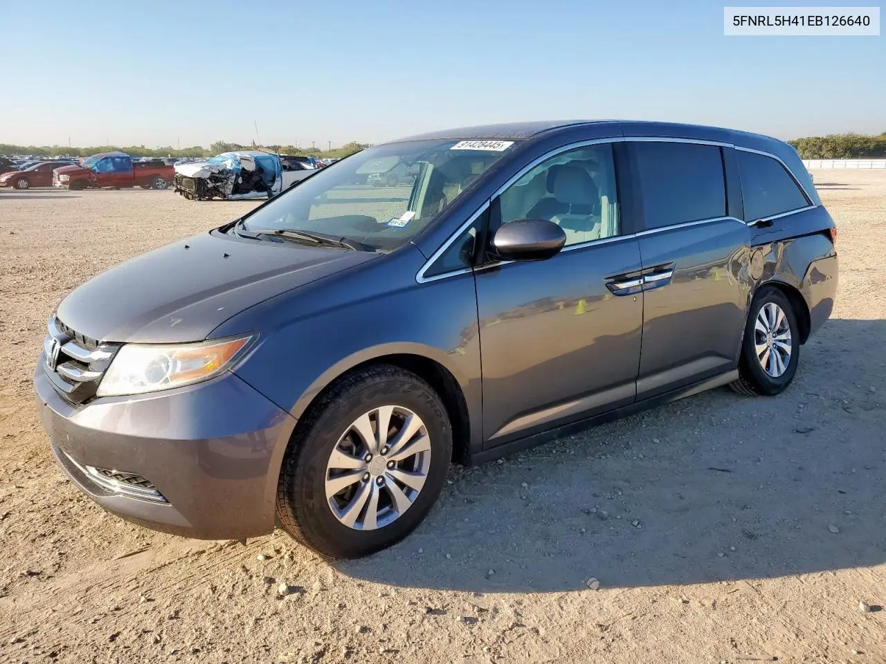5FNRL5H41EB126640 2014 Honda Odyssey Ex
