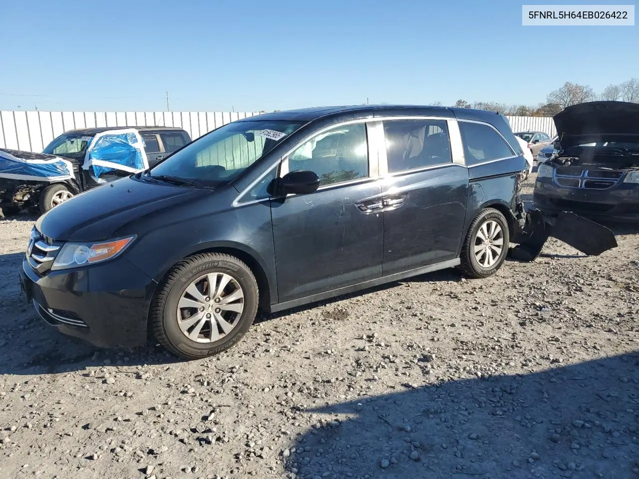 5FNRL5H64EB026422 2014 Honda Odyssey Exl