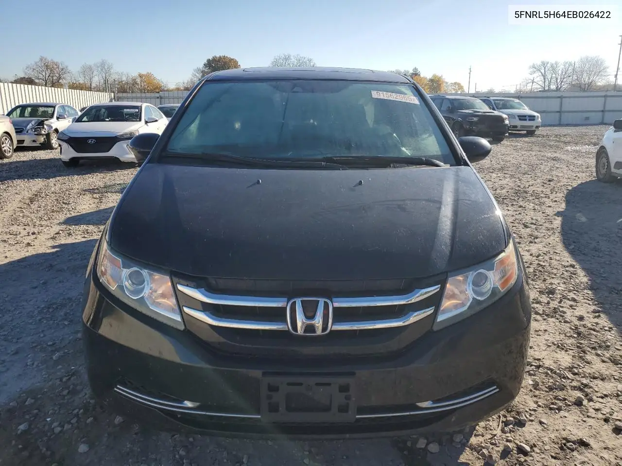 5FNRL5H64EB026422 2014 Honda Odyssey Exl