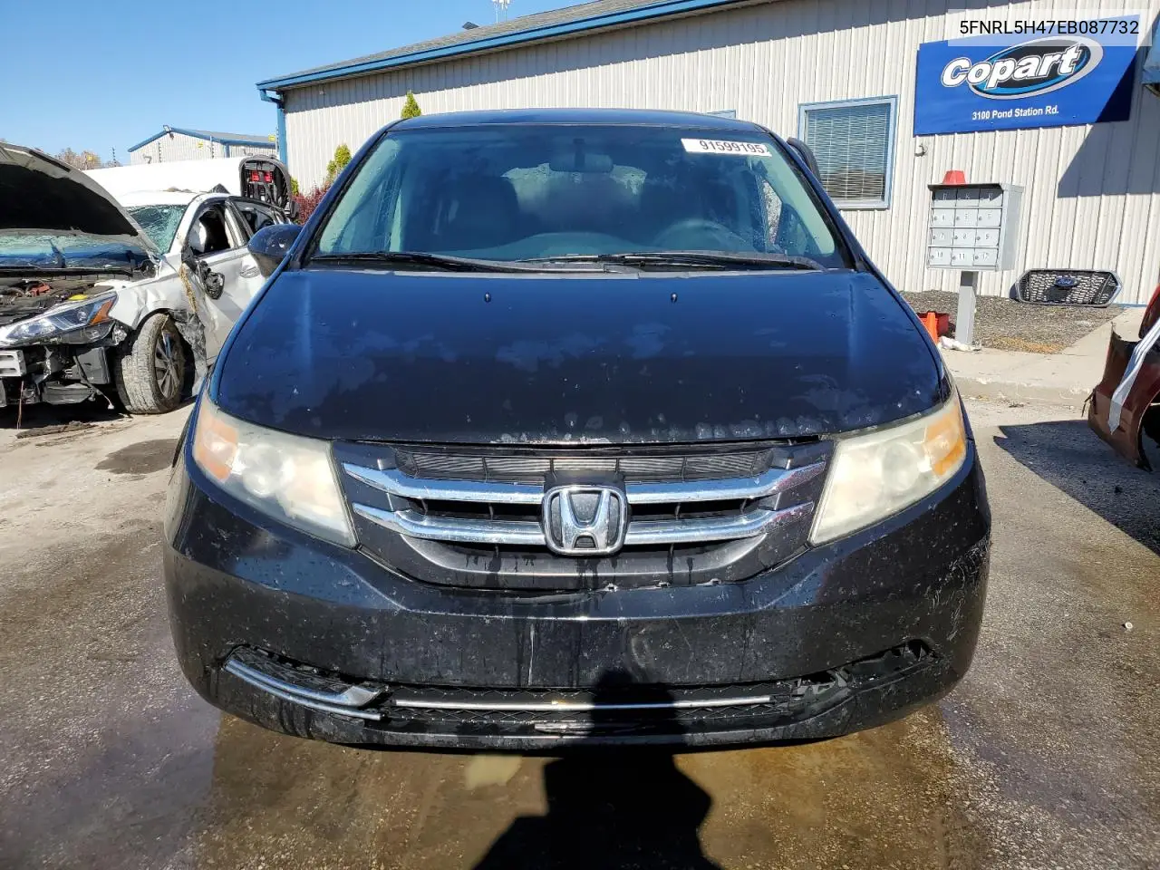 5FNRL5H47EB087732 2014 Honda Odyssey Ex