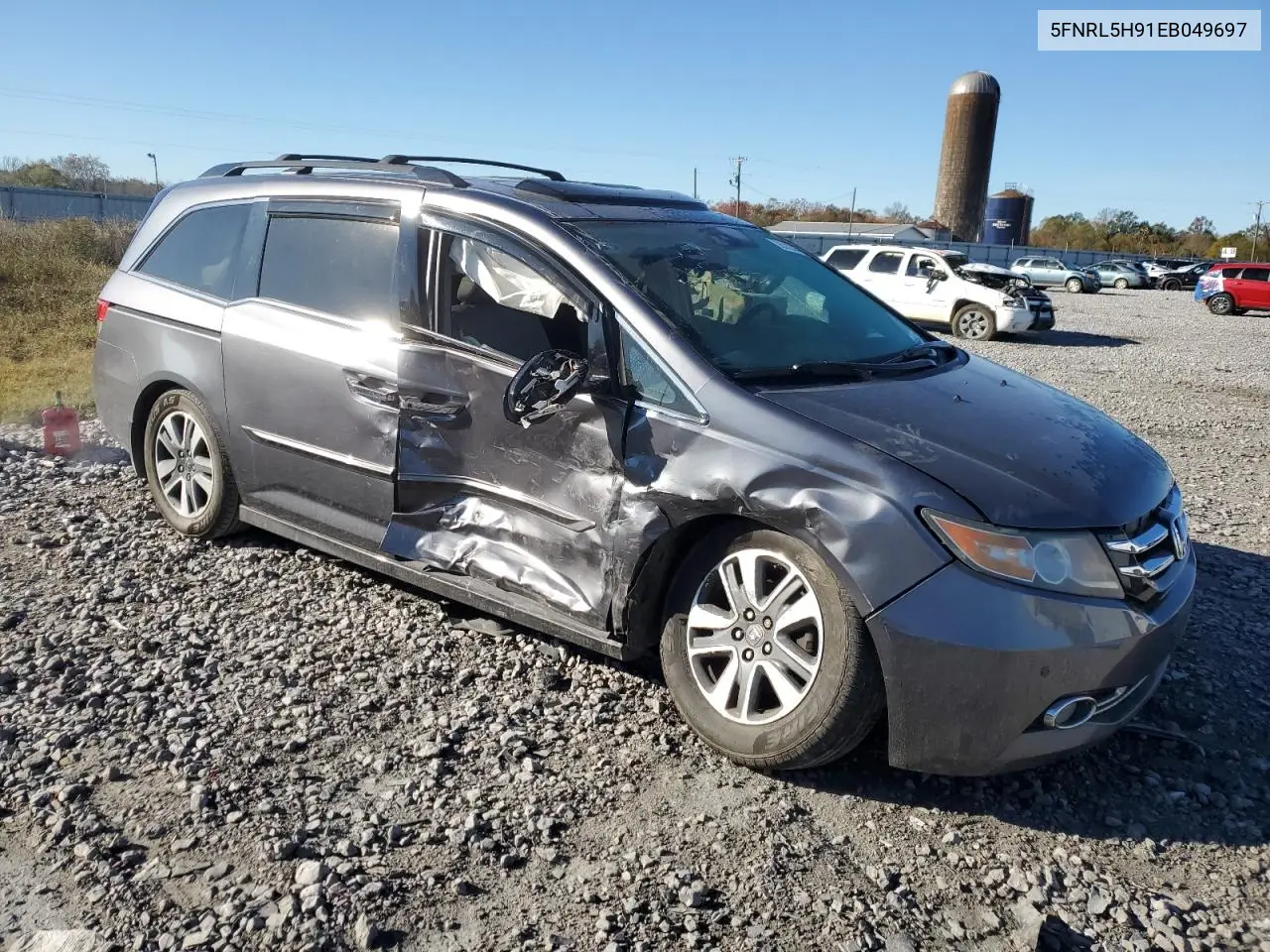 5FNRL5H91EB049697 2014 Honda Odyssey Touring