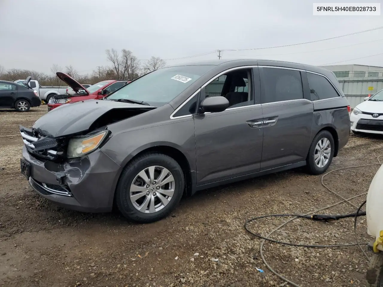 5FNRL5H40EB028733 2014 Honda Odyssey Ex