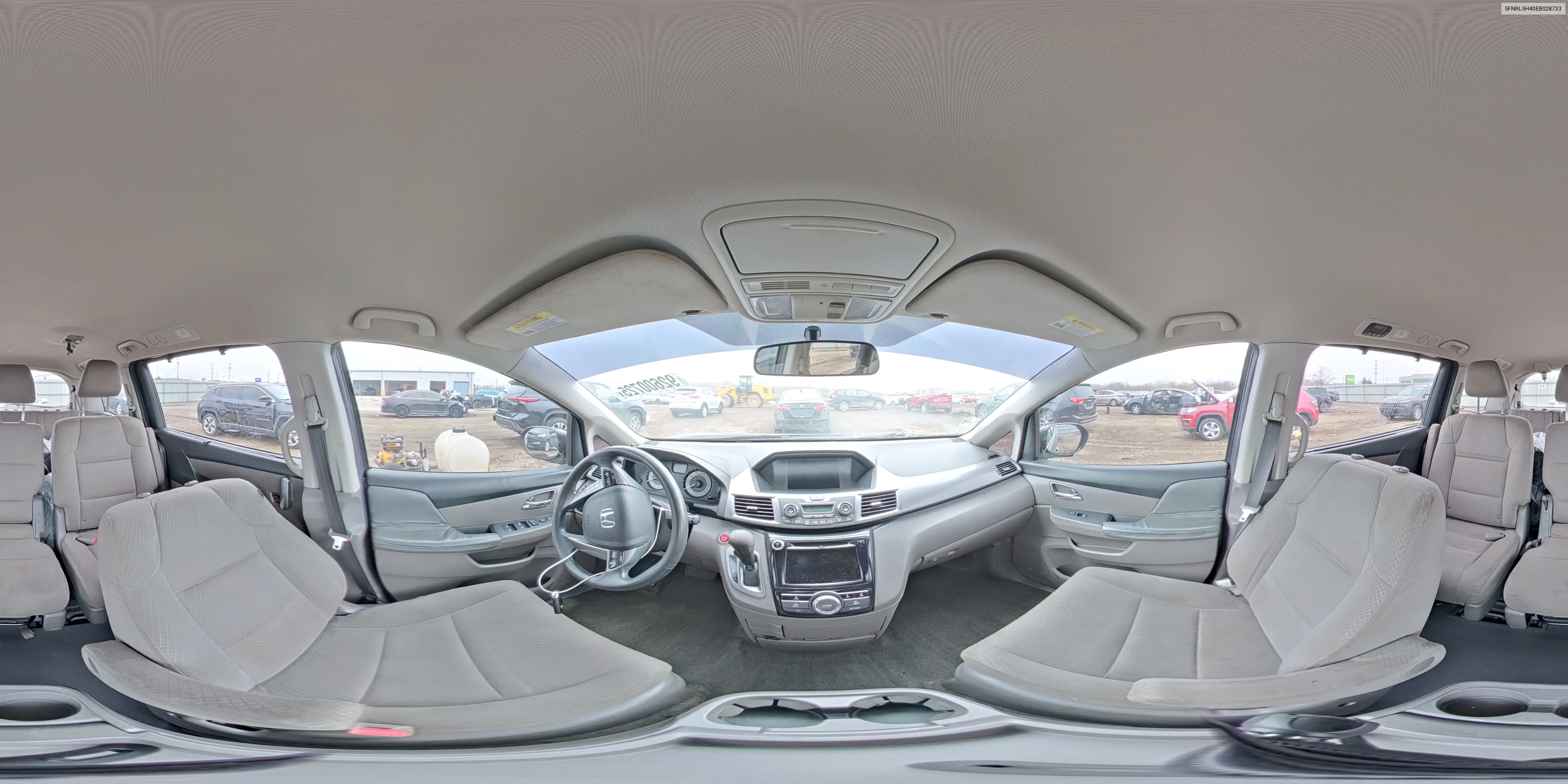 5FNRL5H40EB028733 2014 Honda Odyssey Ex