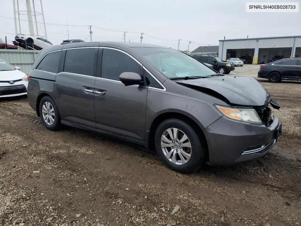 5FNRL5H40EB028733 2014 Honda Odyssey Ex