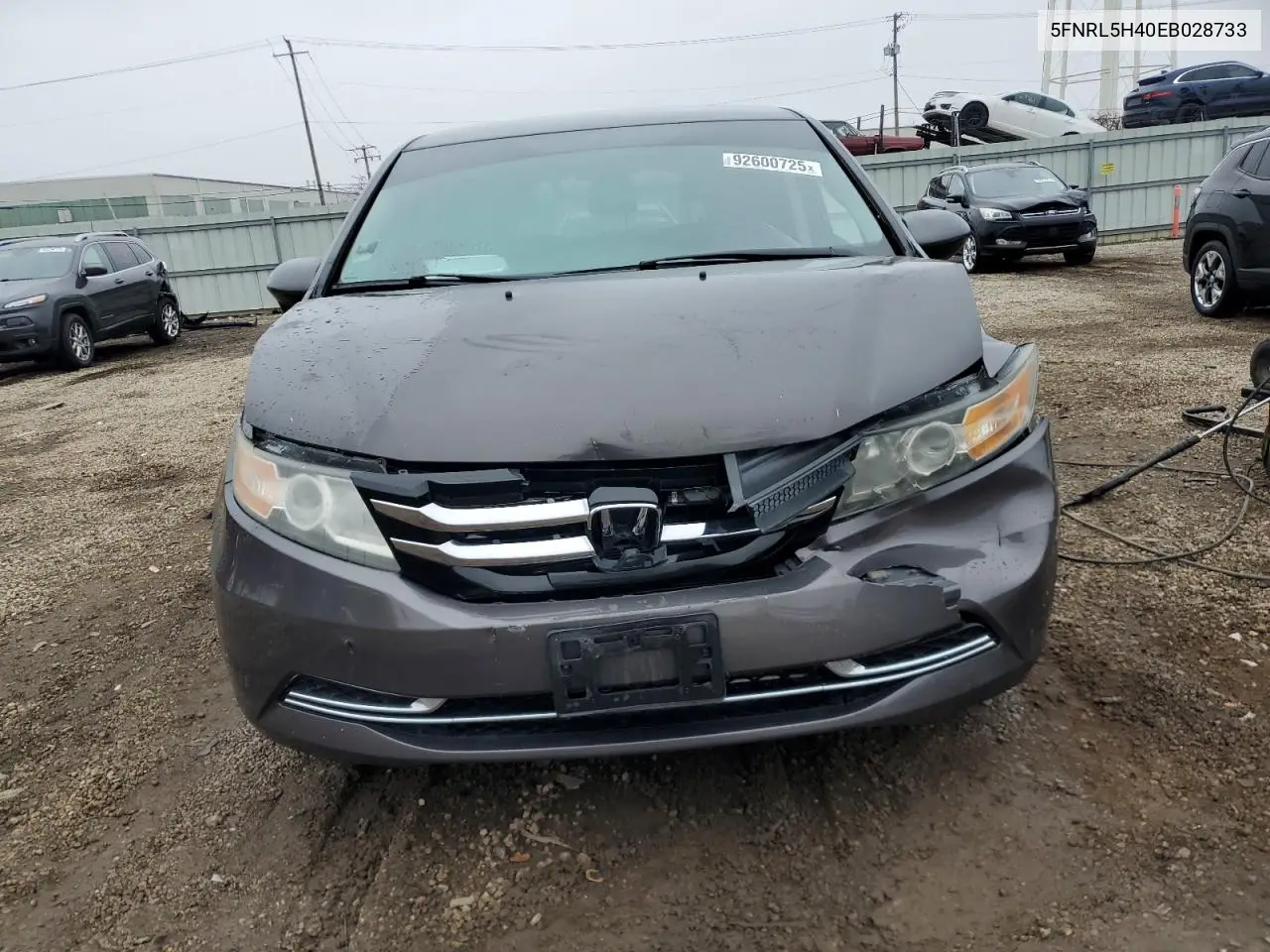 5FNRL5H40EB028733 2014 Honda Odyssey Ex