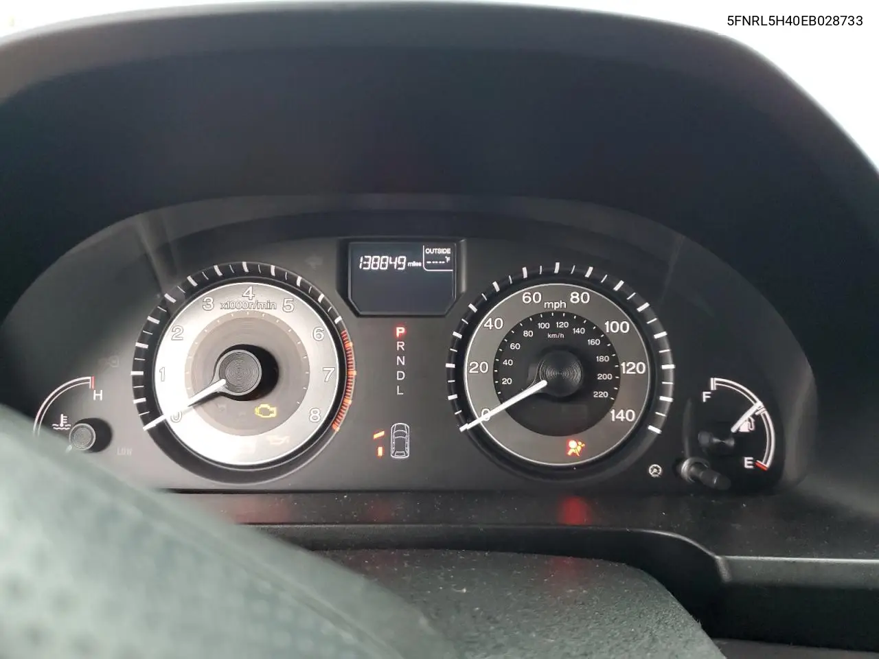 5FNRL5H40EB028733 2014 Honda Odyssey Ex