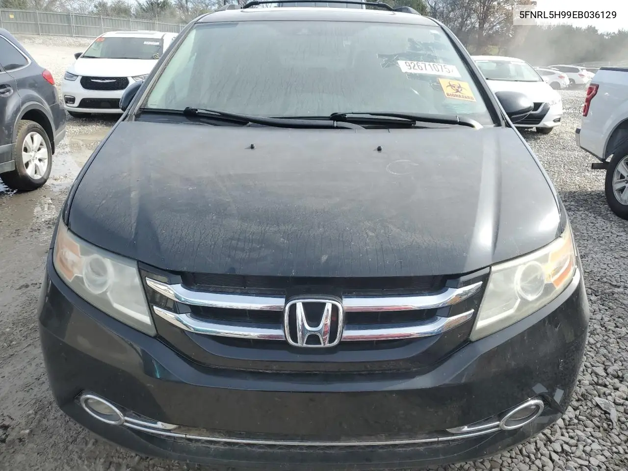 5FNRL5H99EB036129 2014 Honda Odyssey Touring