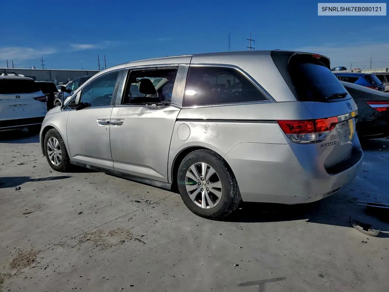 5FNRL5H67EB080121 2014 Honda Odyssey Exl