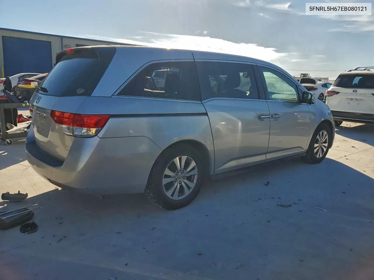 5FNRL5H67EB080121 2014 Honda Odyssey Exl