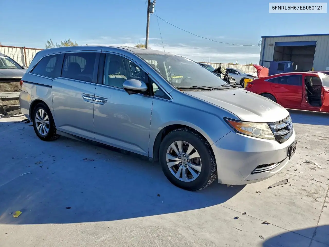 5FNRL5H67EB080121 2014 Honda Odyssey Exl