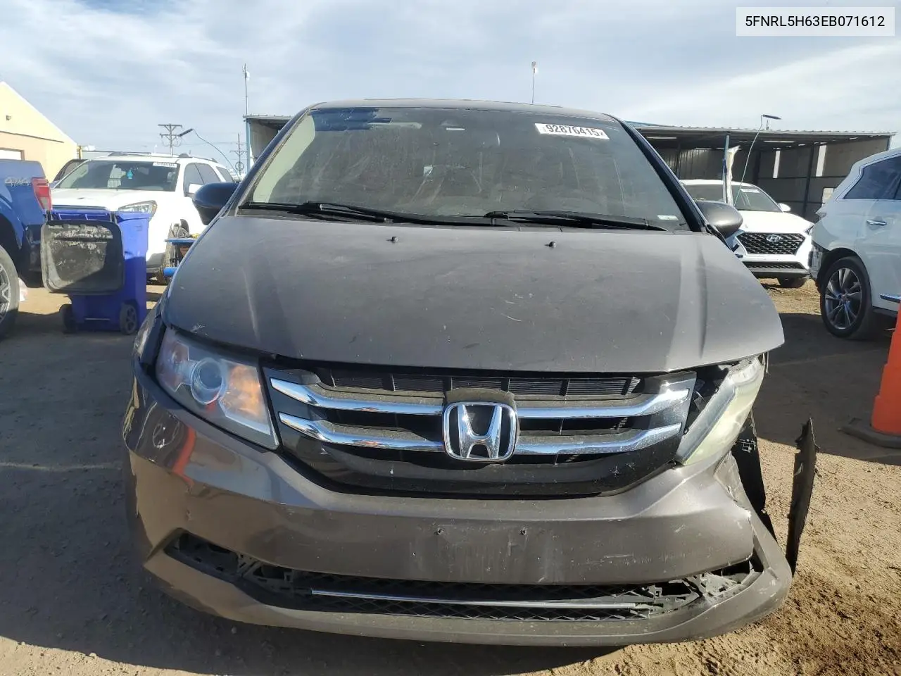 5FNRL5H63EB071612 2014 Honda Odyssey Exl