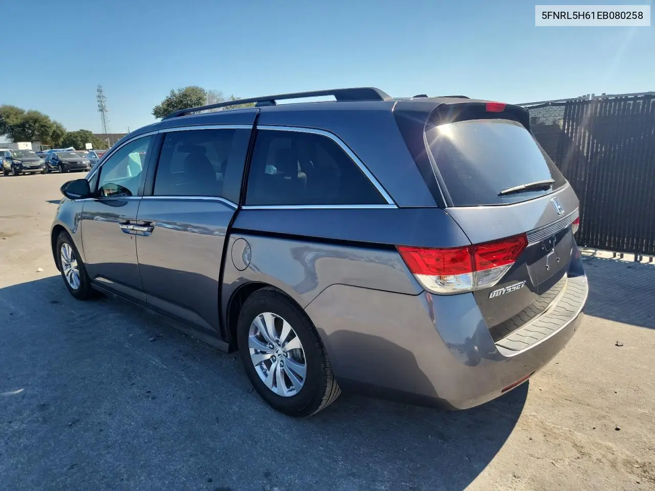 5FNRL5H61EB080258 2014 Honda Odyssey Exl