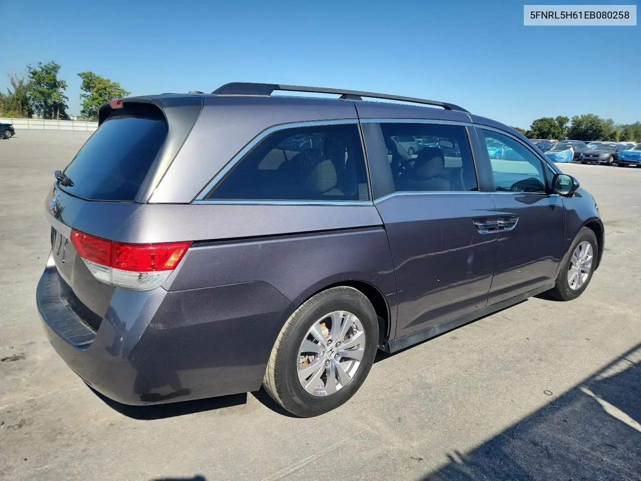5FNRL5H61EB080258 2014 Honda Odyssey Exl