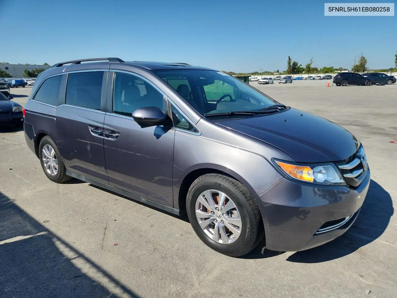 5FNRL5H61EB080258 2014 Honda Odyssey Exl