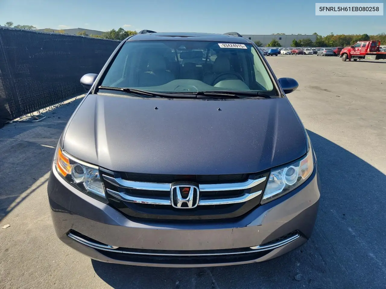 5FNRL5H61EB080258 2014 Honda Odyssey Exl