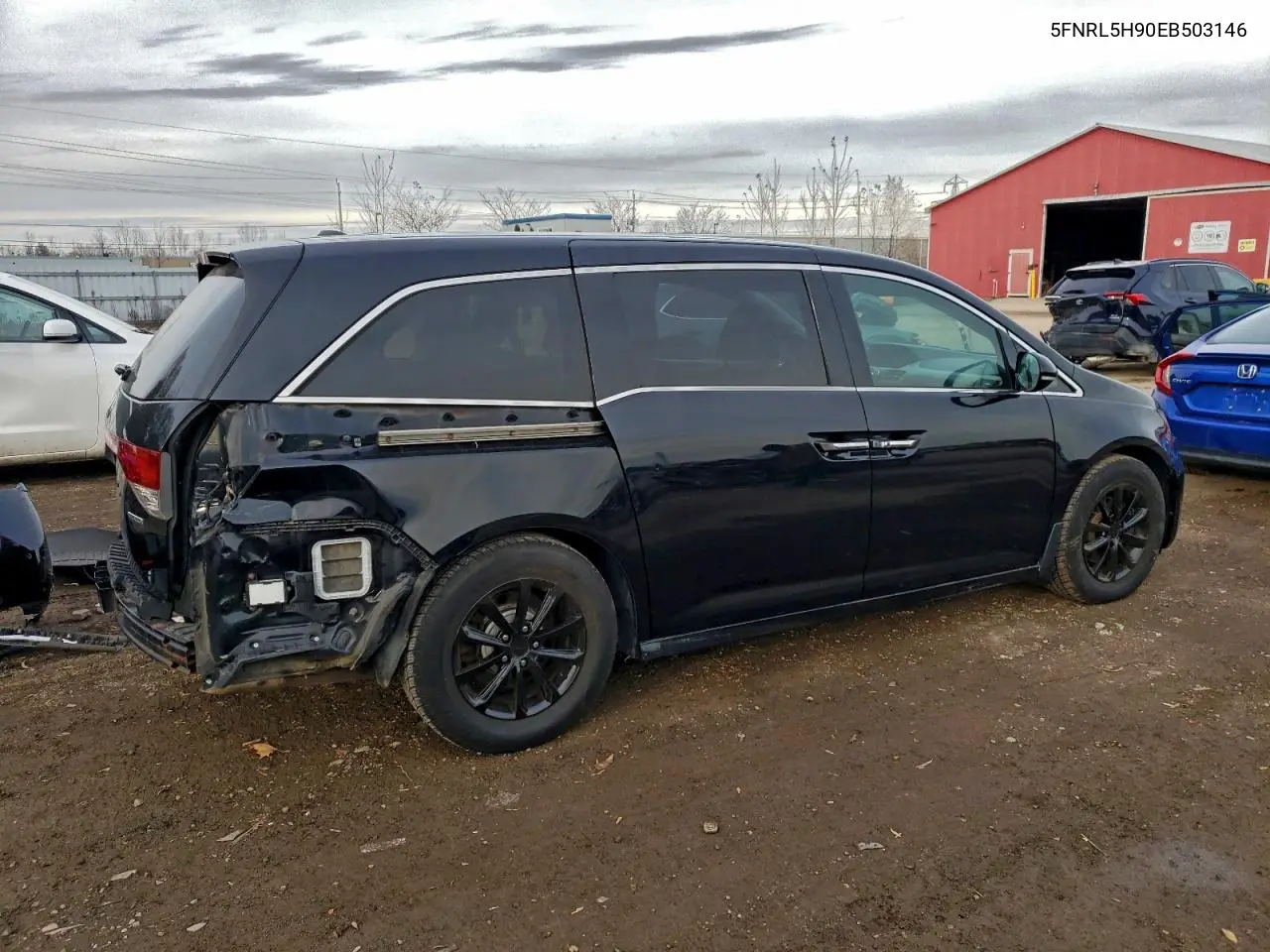 5FNRL5H90EB503146 2014 Honda Odyssey Touring