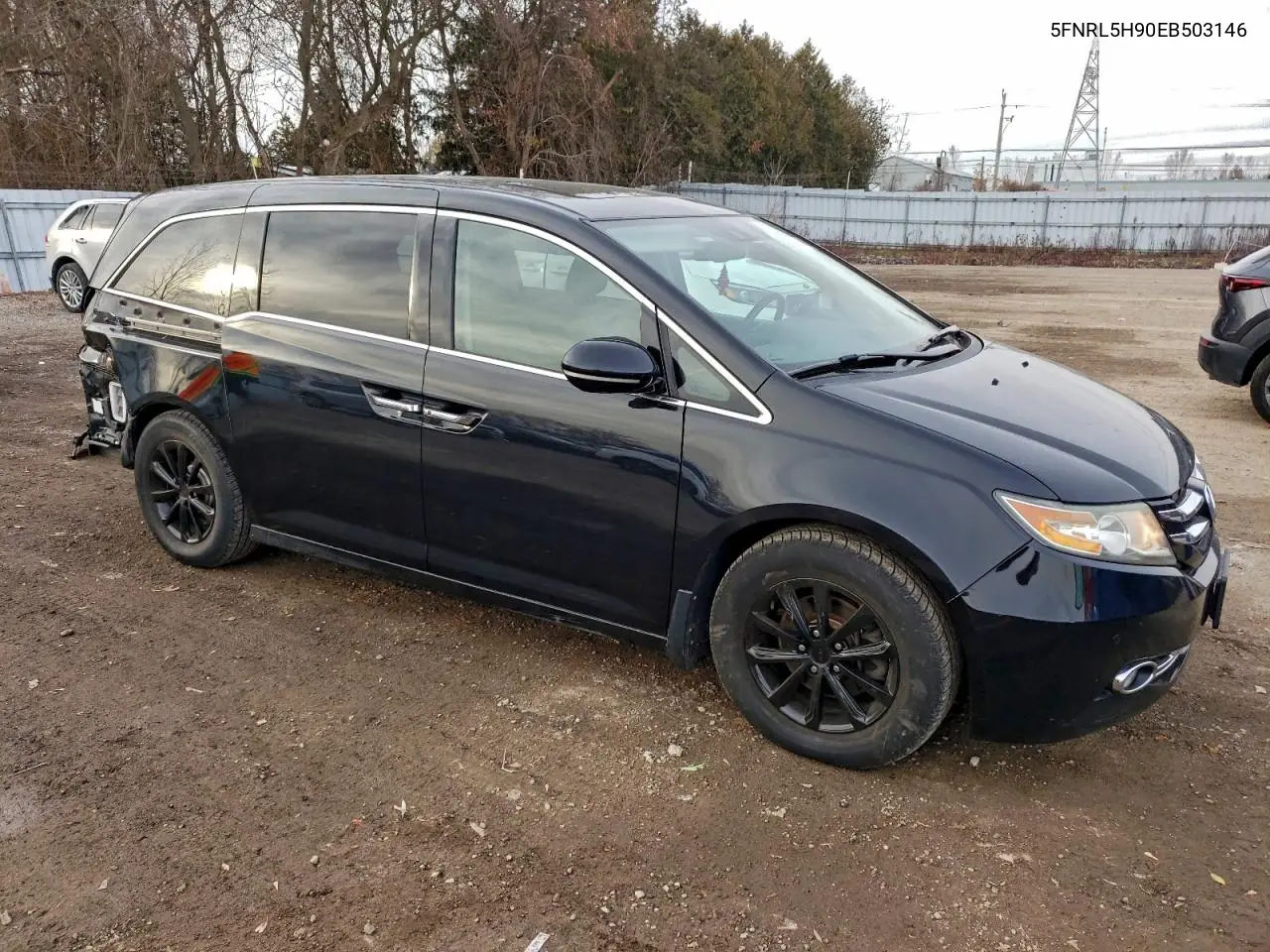 5FNRL5H90EB503146 2014 Honda Odyssey Touring