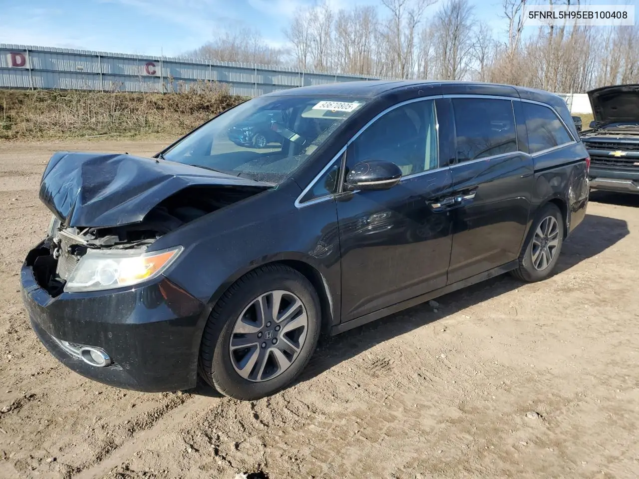 5FNRL5H95EB100408 2014 Honda Odyssey Touring