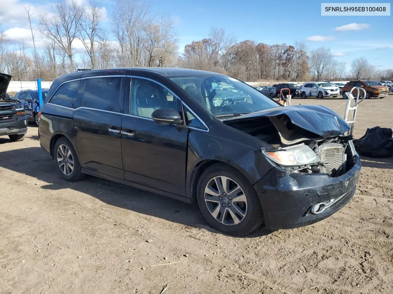 5FNRL5H95EB100408 2014 Honda Odyssey Touring