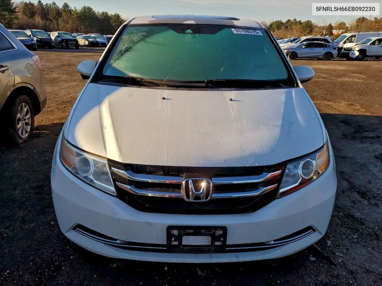 5FNRL5H66EB092230 2014 Honda Odyssey Exl