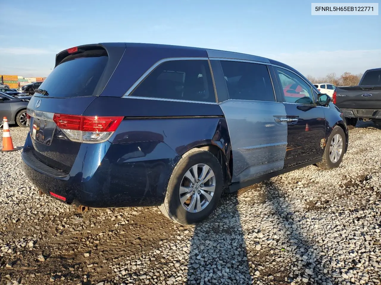 5FNRL5H65EB122771 2014 Honda Odyssey Exl