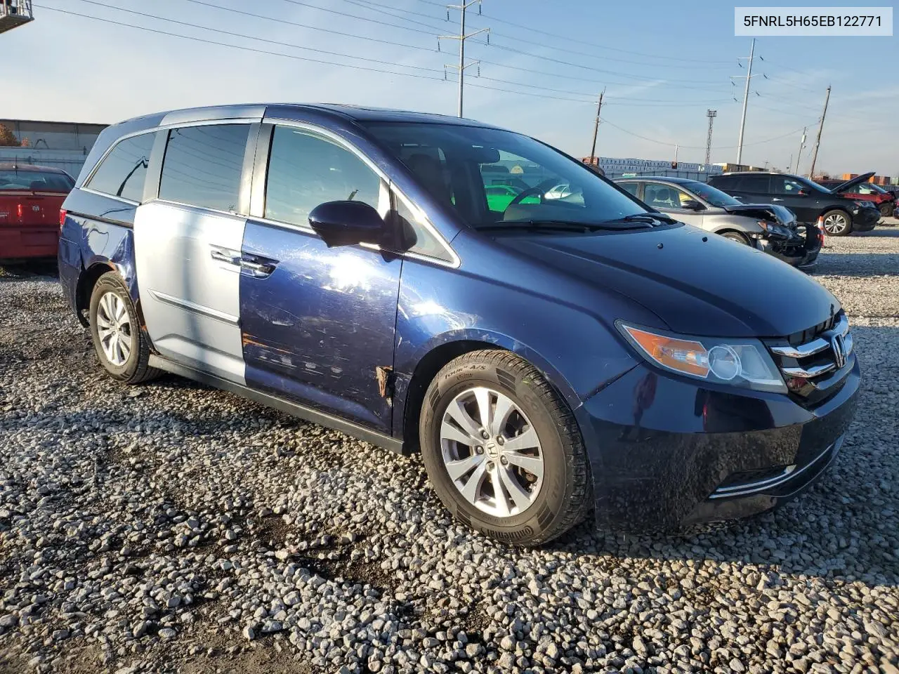5FNRL5H65EB122771 2014 Honda Odyssey Exl