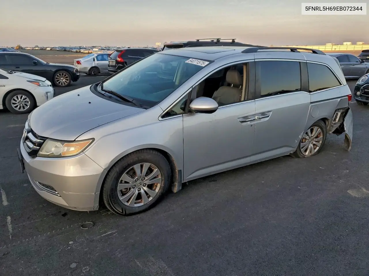 5FNRL5H69EB072344 2014 Honda Odyssey Exl