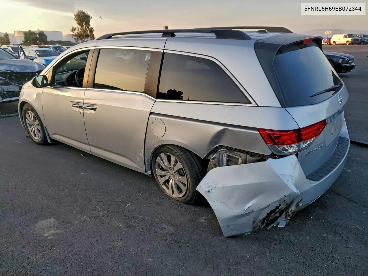 5FNRL5H69EB072344 2014 Honda Odyssey Exl
