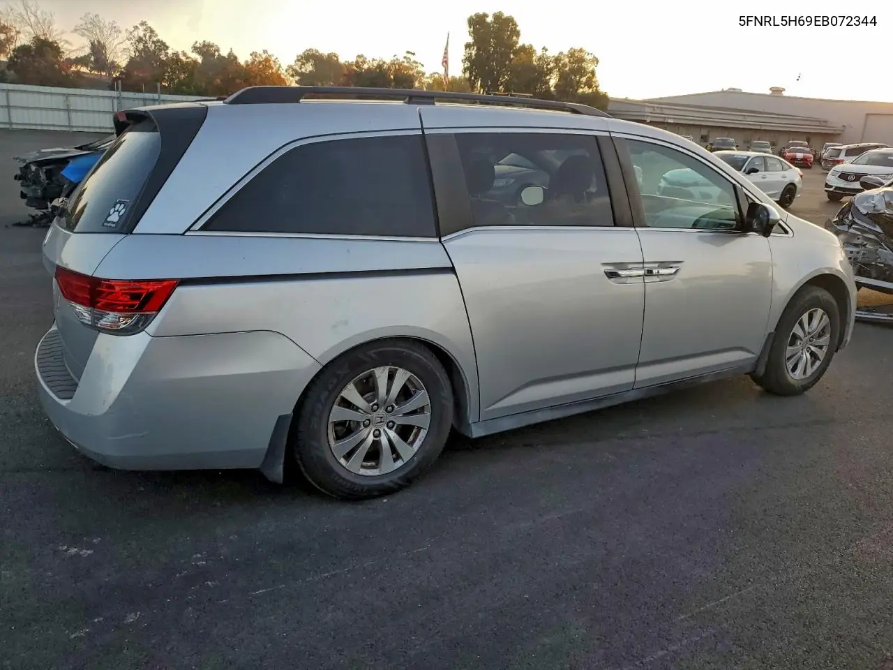 5FNRL5H69EB072344 2014 Honda Odyssey Exl