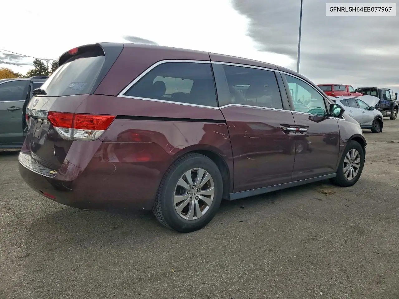 5FNRL5H64EB077967 2014 Honda Odyssey Exl