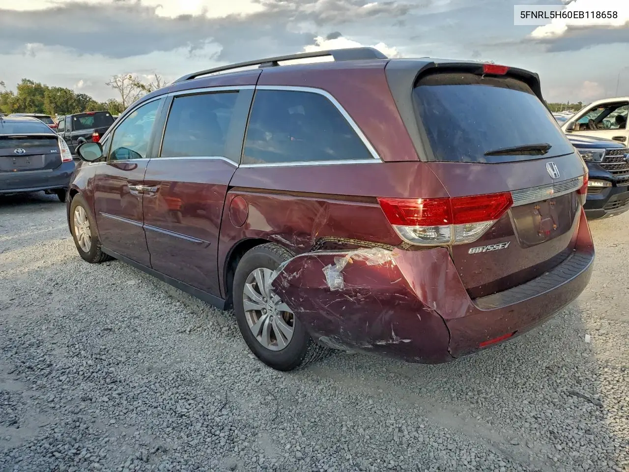 5FNRL5H60EB118658 2014 Honda Odyssey Exl