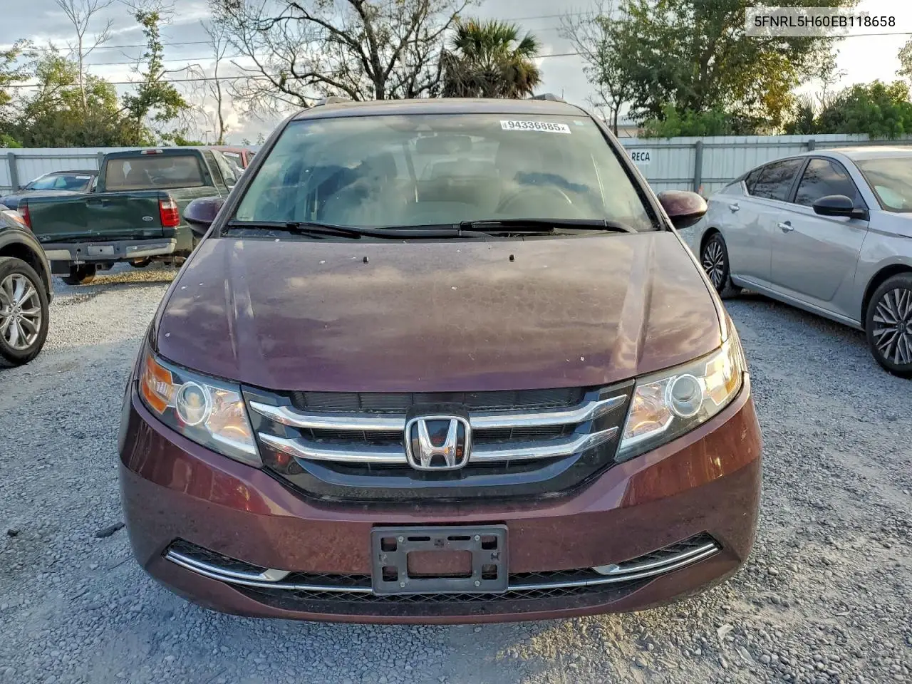 5FNRL5H60EB118658 2014 Honda Odyssey Exl