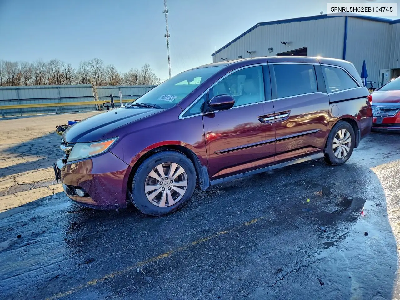 5FNRL5H62EB104745 2014 Honda Odyssey Exl
