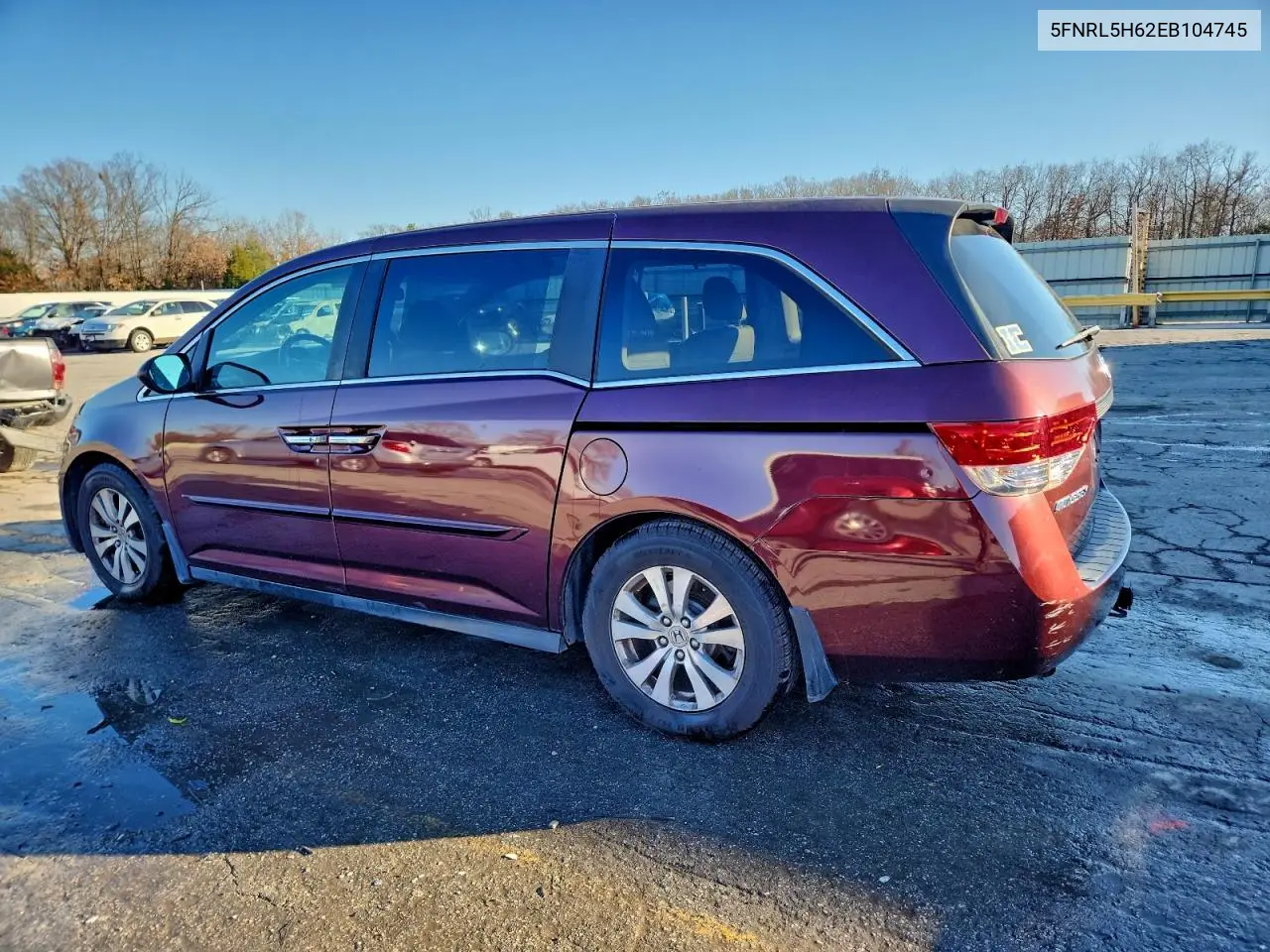 5FNRL5H62EB104745 2014 Honda Odyssey Exl