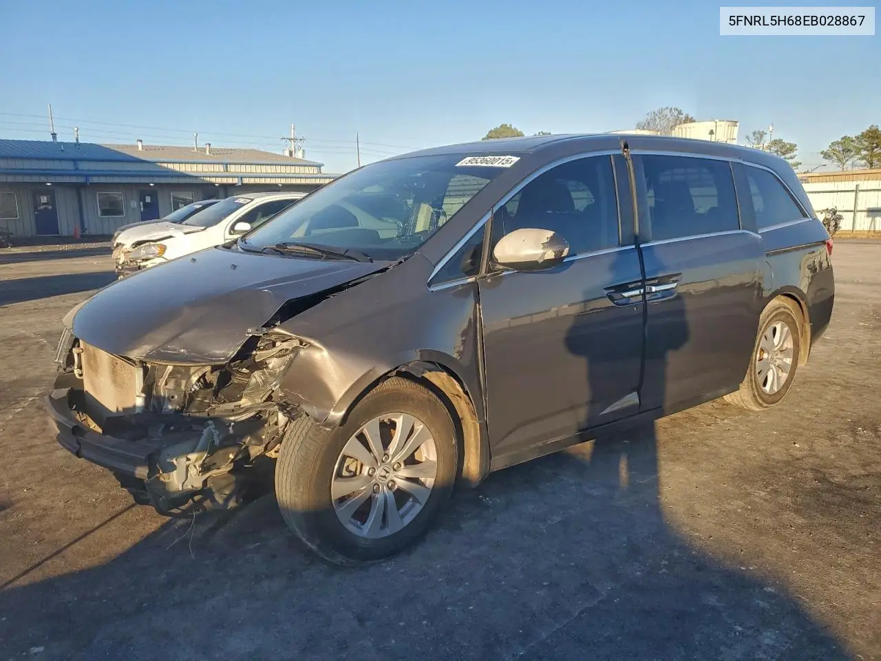 5FNRL5H68EB028867 2014 Honda Odyssey Exl