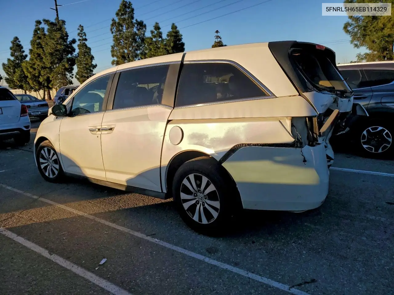 5FNRL5H65EB114329 2014 Honda Odyssey Exl