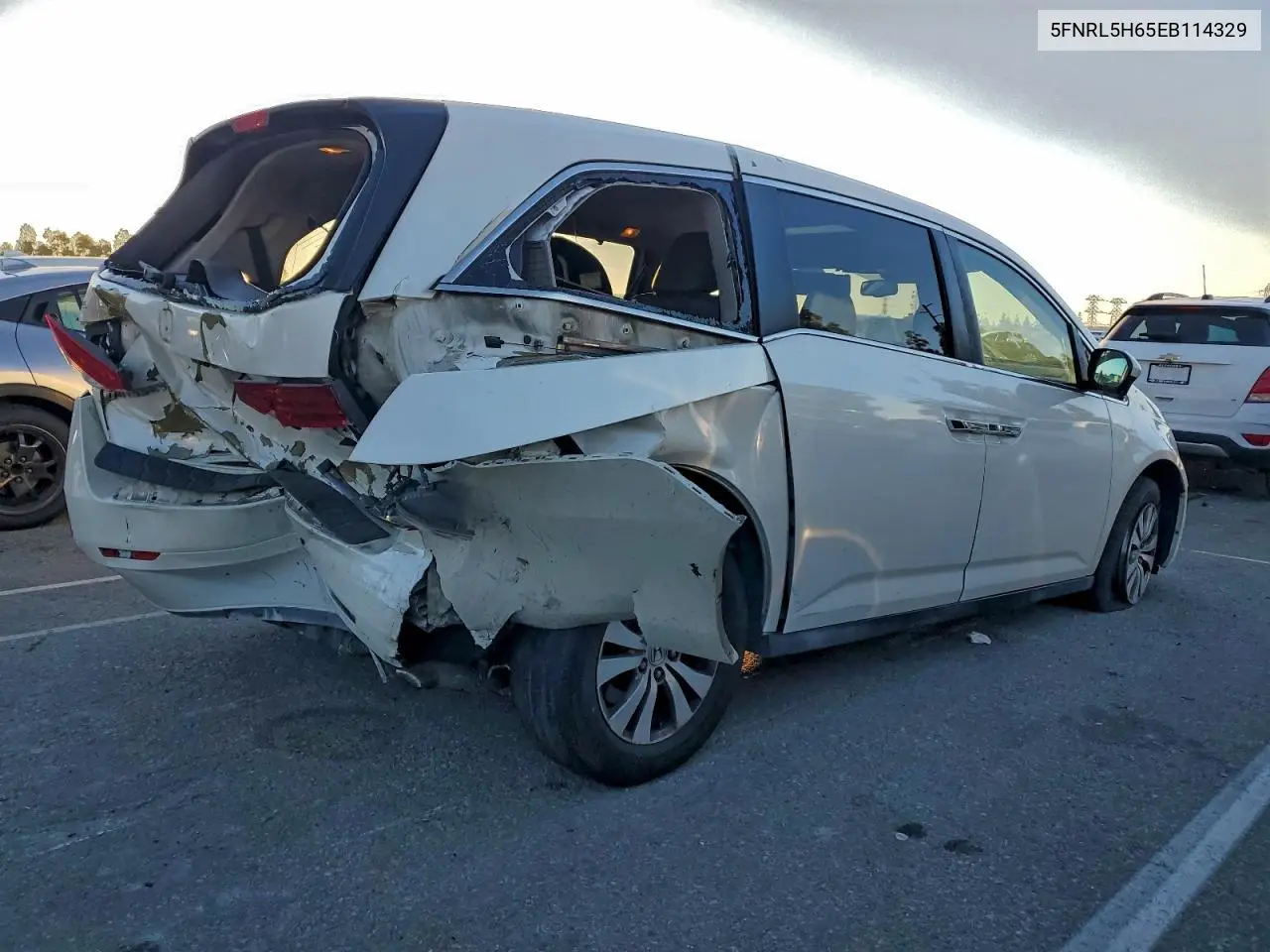 5FNRL5H65EB114329 2014 Honda Odyssey Exl
