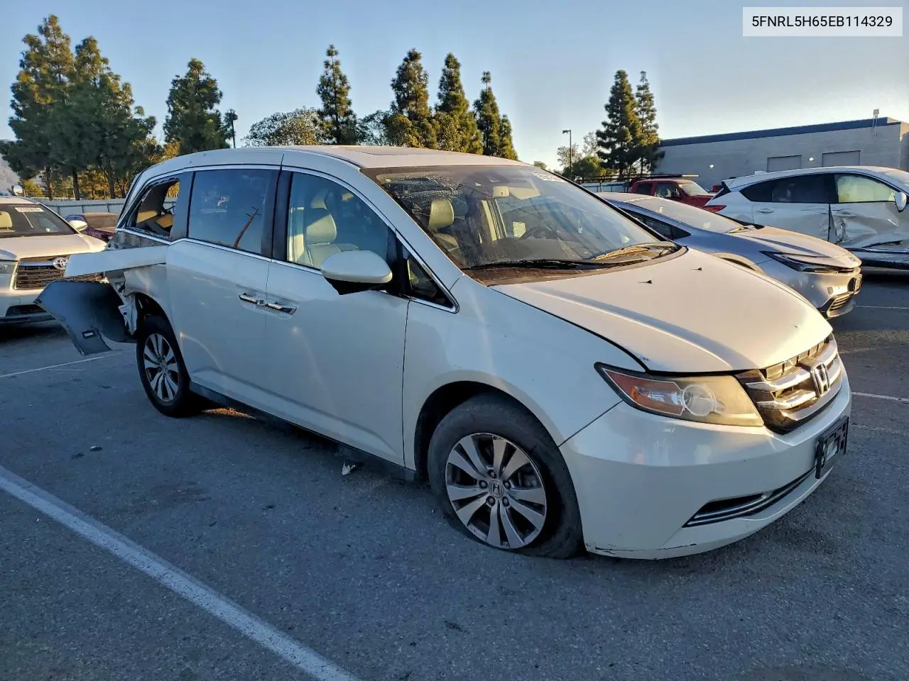 5FNRL5H65EB114329 2014 Honda Odyssey Exl
