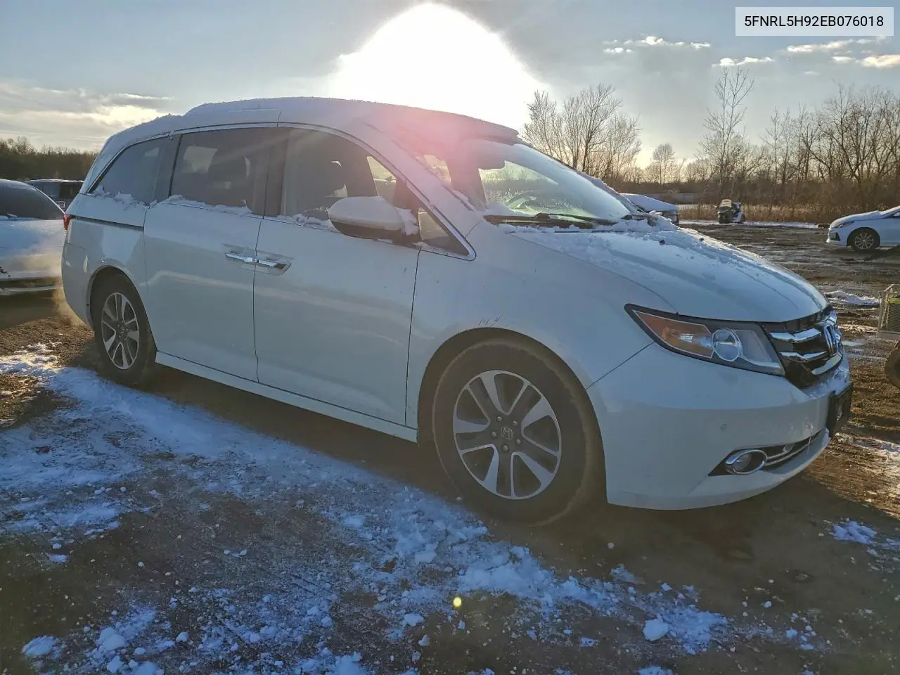 5FNRL5H92EB076018 2014 Honda Odyssey Touring