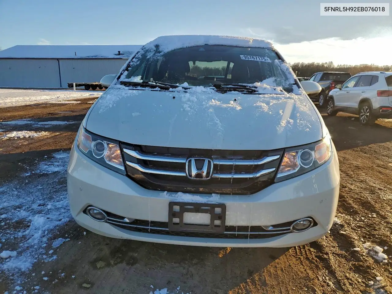 5FNRL5H92EB076018 2014 Honda Odyssey Touring