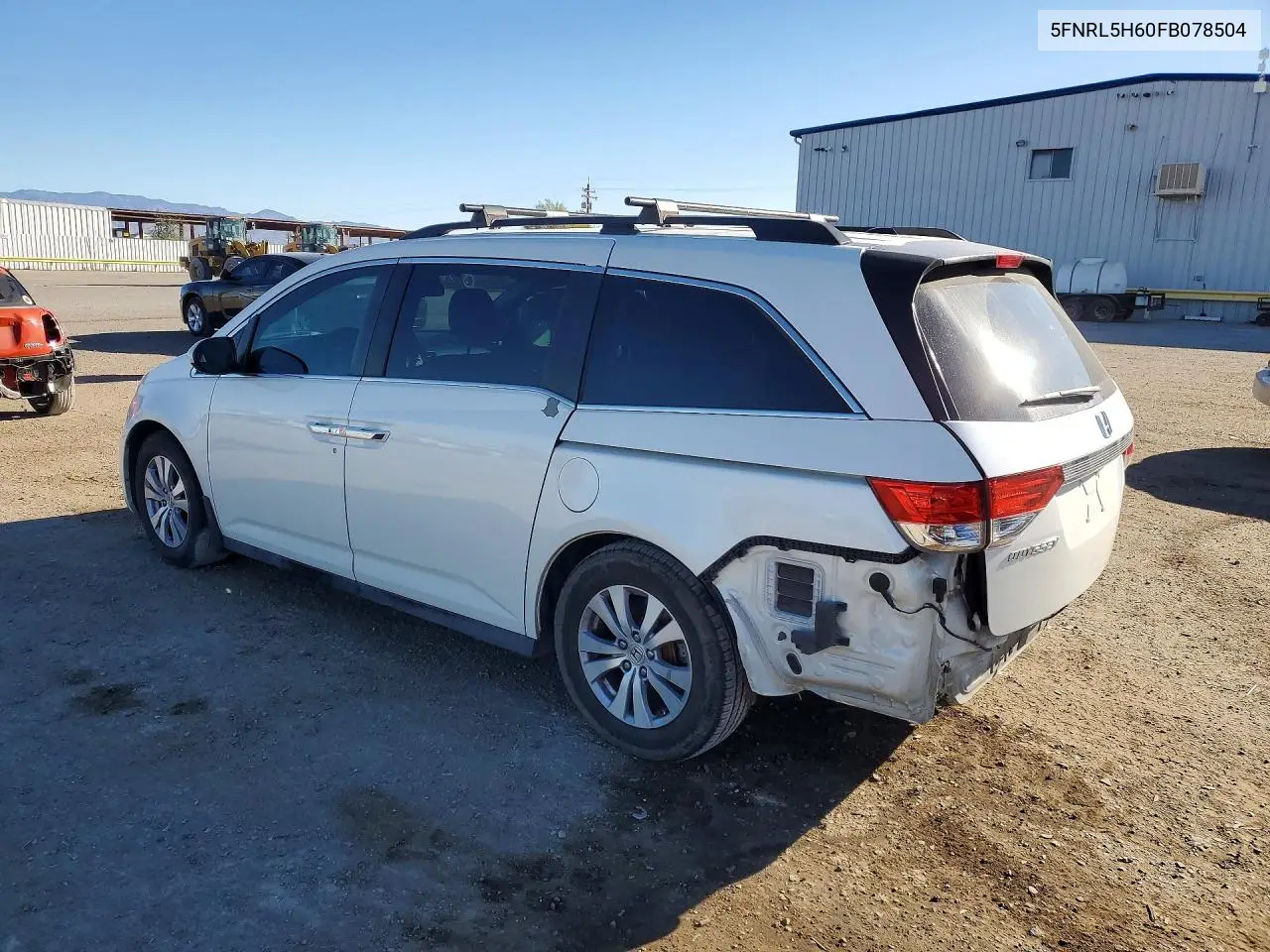 5FNRL5H60FB078504 2015 Honda Odyssey Exl