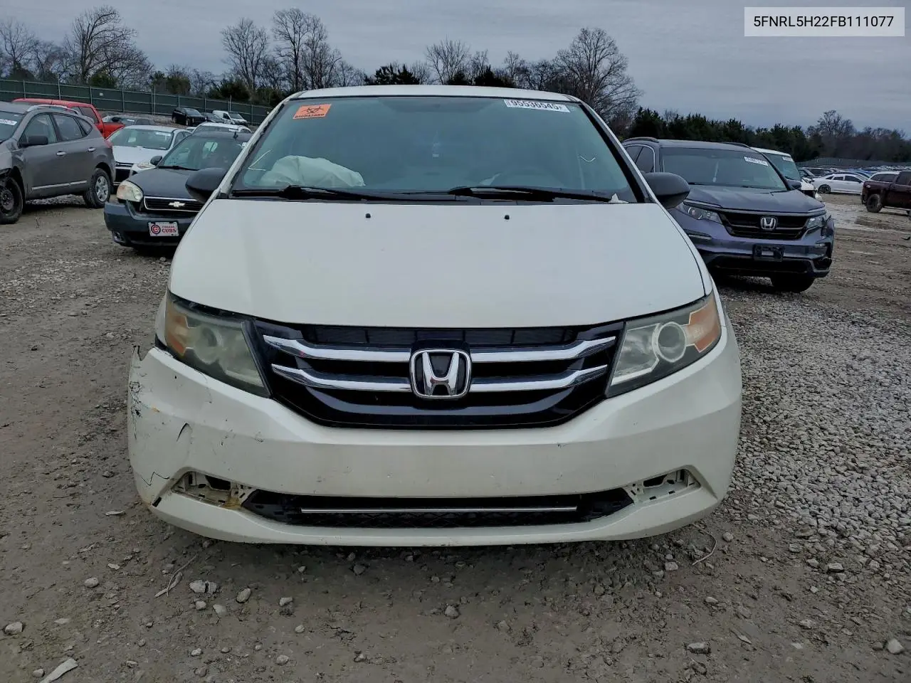 5FNRL5H22FB111077 2015 Honda Odyssey Lx