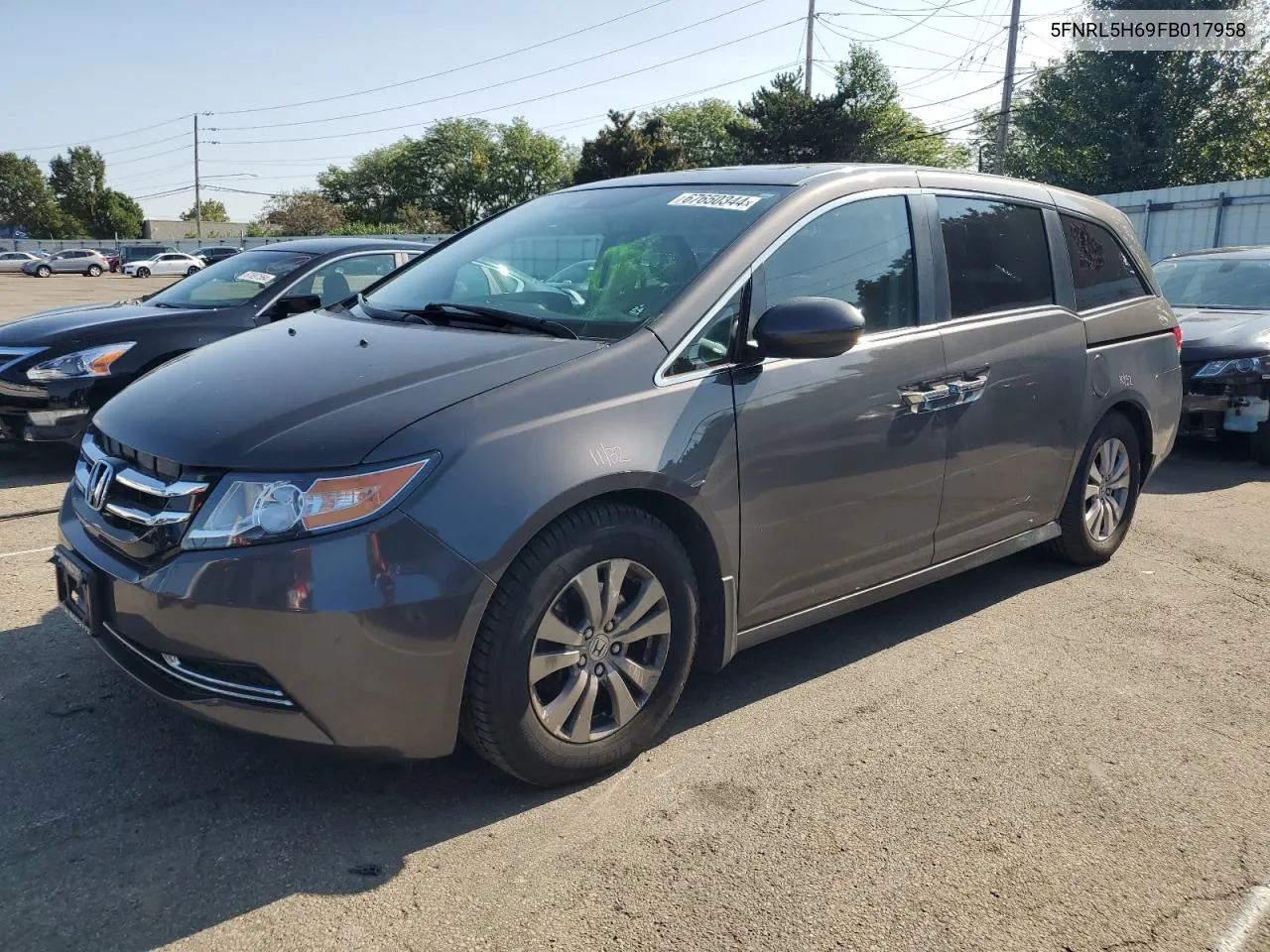 2015 Honda Odyssey Exl VIN: 5FNRL5H69FB017958 Lot: 67650344