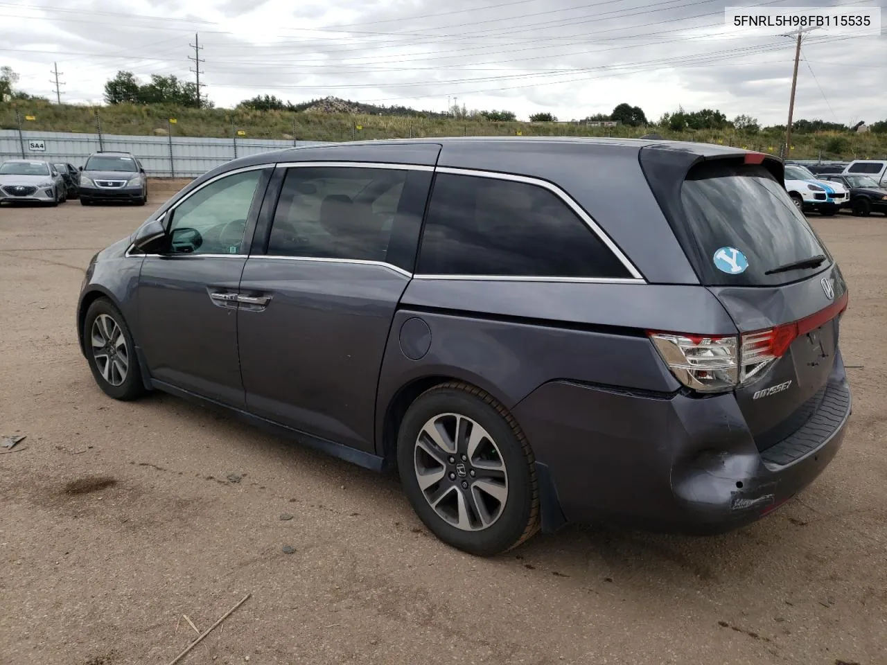 2015 Honda Odyssey Touring VIN: 5FNRL5H98FB115535 Lot: 69375464