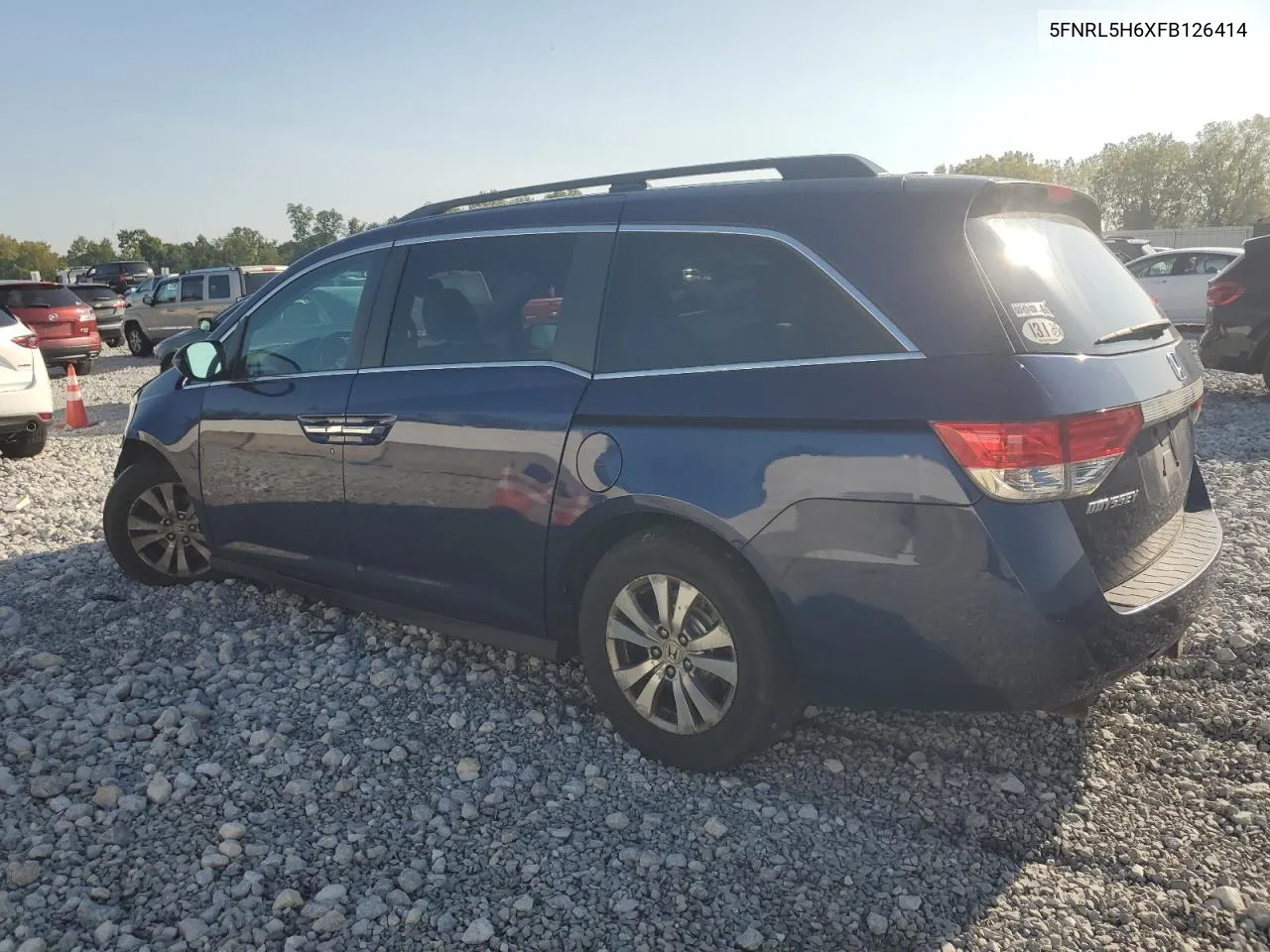 2015 Honda Odyssey Exl VIN: 5FNRL5H6XFB126414 Lot: 70811214