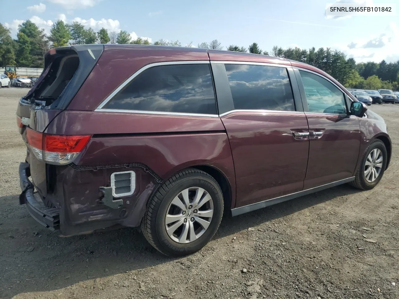 5FNRL5H65FB101842 2015 Honda Odyssey Exl