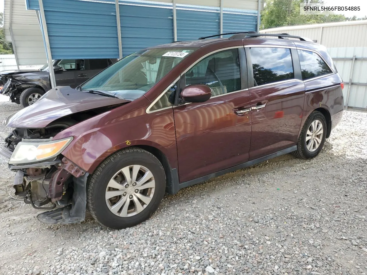 2015 Honda Odyssey Exl VIN: 5FNRL5H66FB054885 Lot: 72123734