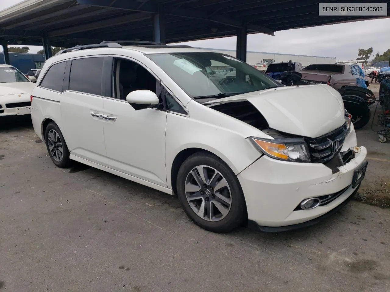 5FNRL5H93FB040503 2015 Honda Odyssey Touring