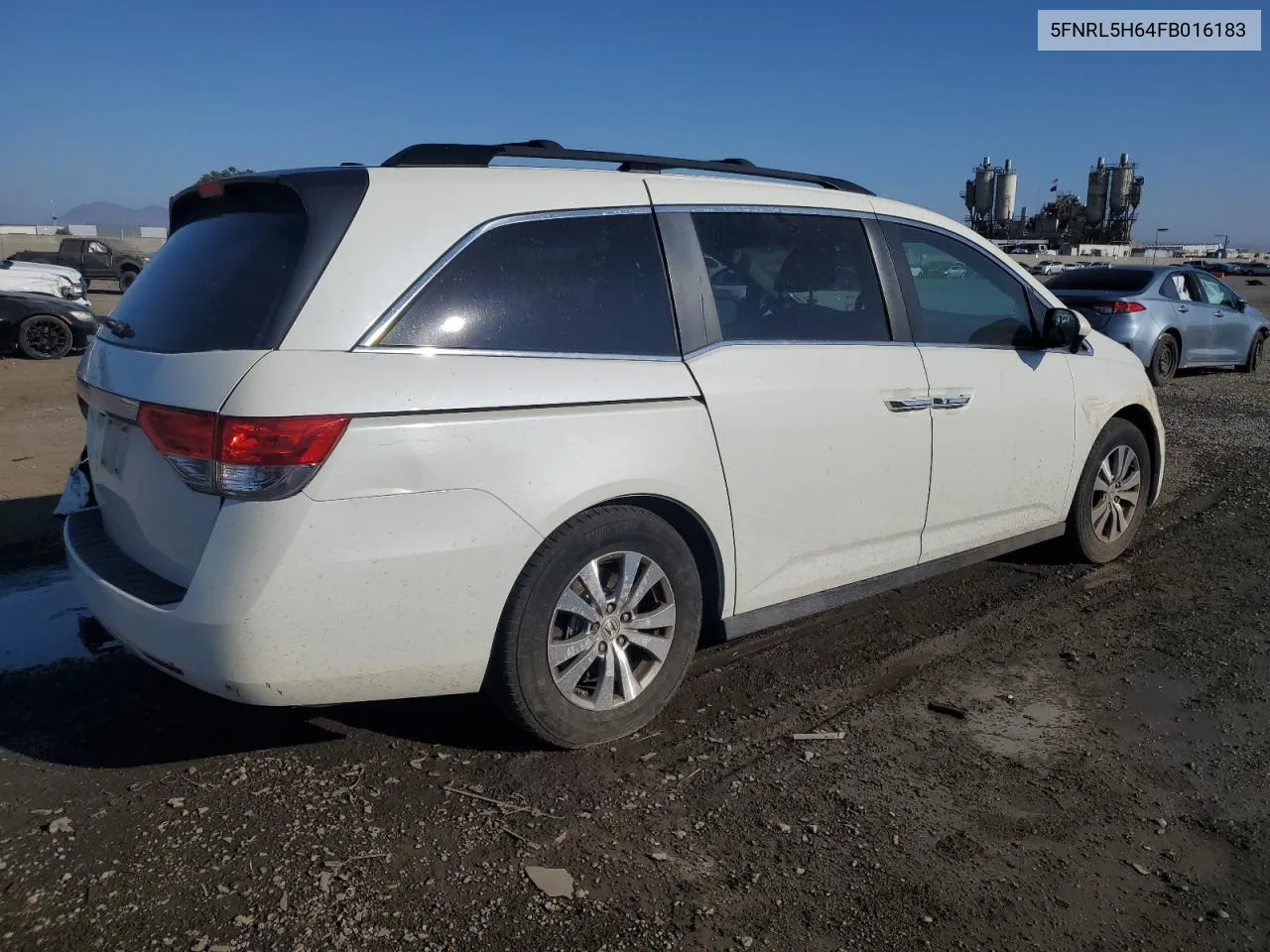 5FNRL5H64FB016183 2015 Honda Odyssey Exl