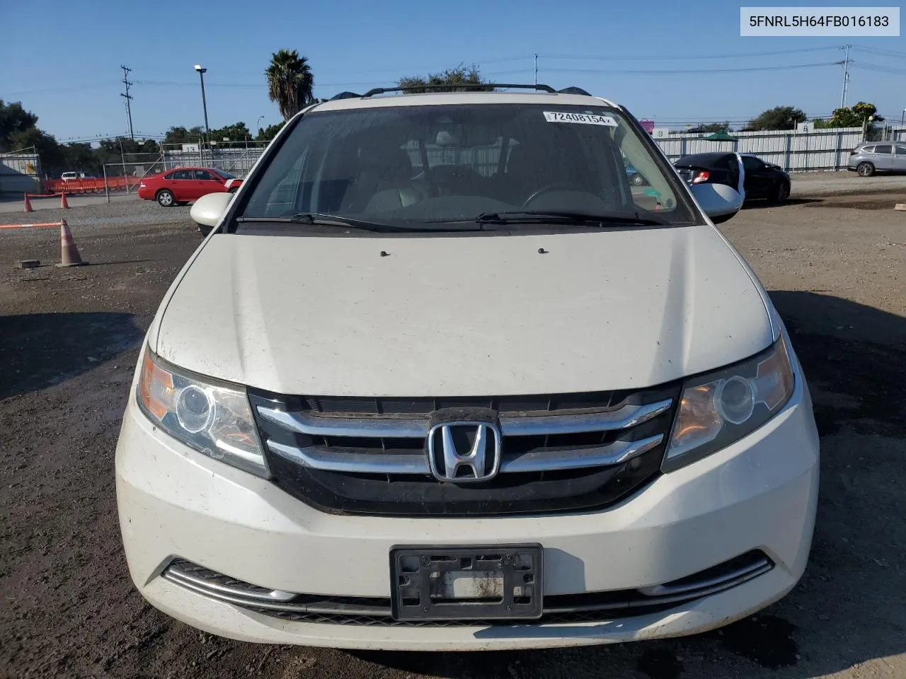 5FNRL5H64FB016183 2015 Honda Odyssey Exl